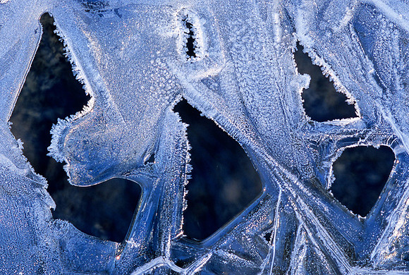 Ice Formations, Walnut Grove Creek, Shawnee Mission Park, Shawnee, Kansas