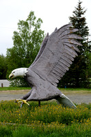 Eagle Carving, Bird Creek Motel, Seward Highway, Alaska