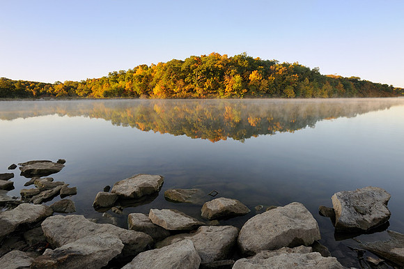 Fall Color, Shawnee Mission Lake #2, Shawnee Mission Park, Shawnee, Kansas