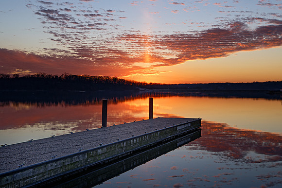 Fall Sunset, Shawnee Mission Park, Shawnee, Kansas