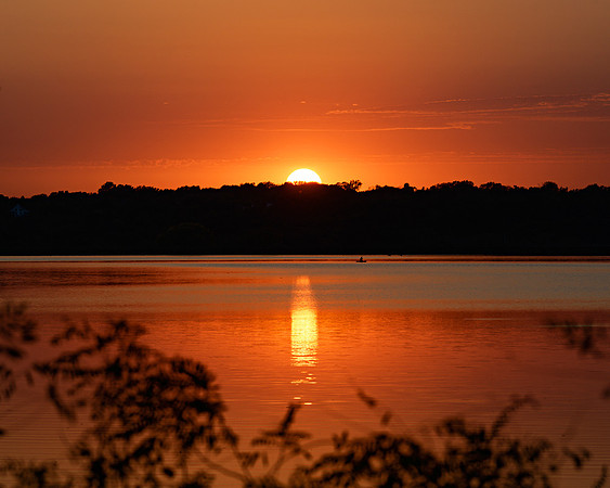 Sunset, Shawnee Mission Lake, Kansas